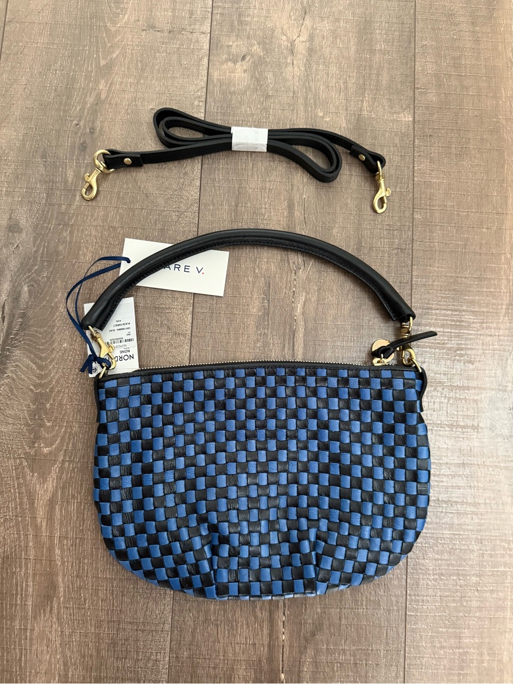 Clare V. Petit Moyen Woven Messenger Bag - Picture 3 of 6